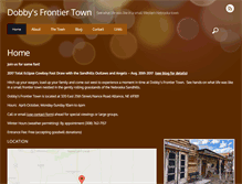 Tablet Screenshot of dobbysfrontiertown.com